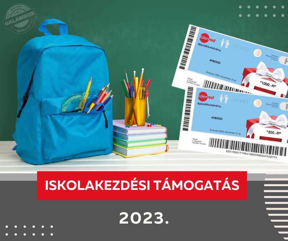Iskolakezdési támogatás 2023.